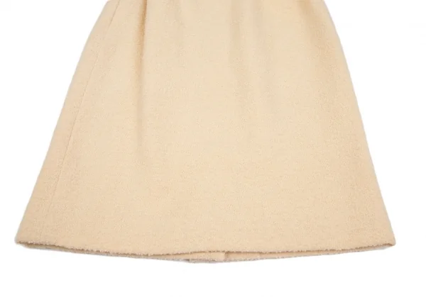 イヴサンローランYves Saint Laurent ツイード台形スカート ピンクベージュS K-118216_007