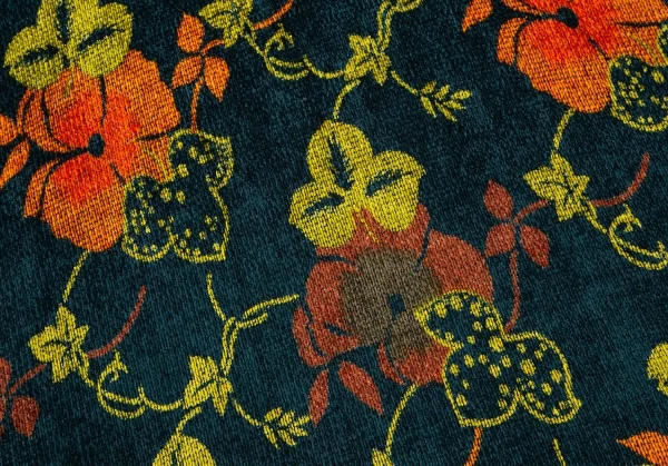 ケンゾーKENZO ボタニカルプリントベロアスカート 深緑他M K-118221_011