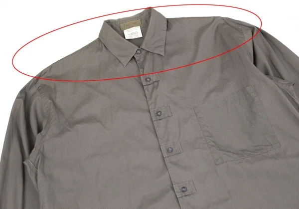 Yohji Yamamoto POUR HOMME Buttonhole Switching Design Shirt K-118223_002
