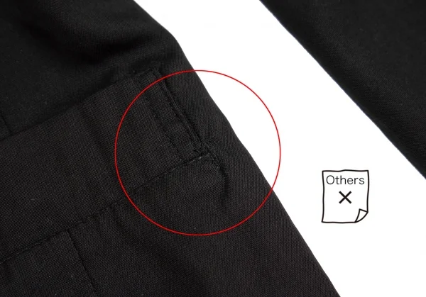 ヨウジヤマモト プールオムYohji Yamamoto POUR HOMME最初期 コットンショールカラーダブルジャケット 黒M K-118224_010