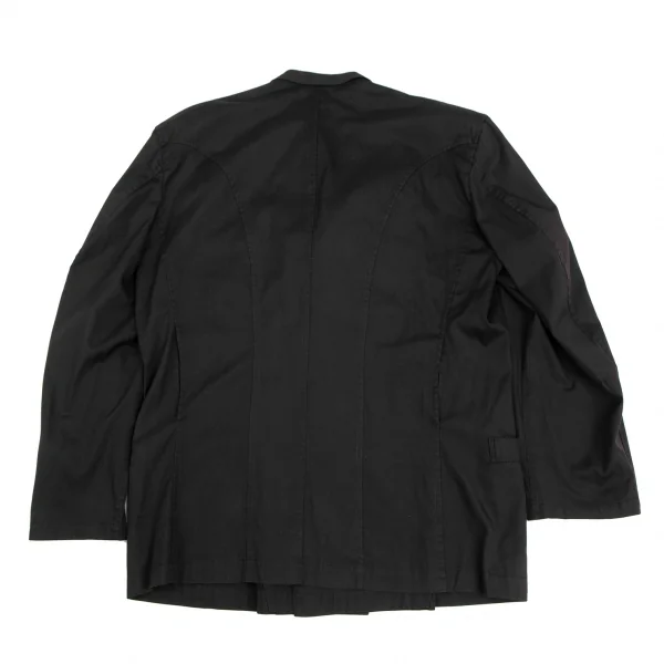 ヨウジヤマモト プールオムYohji Yamamoto POUR HOMME最初期 コットンショールカラーダブルジャケット 黒M K-118224_014