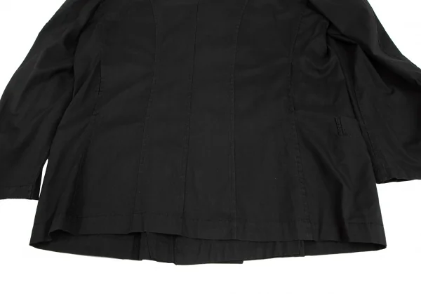 ヨウジヤマモト プールオムYohji Yamamoto POUR HOMME最初期 コットンショールカラーダブルジャケット 黒M K-118224_015