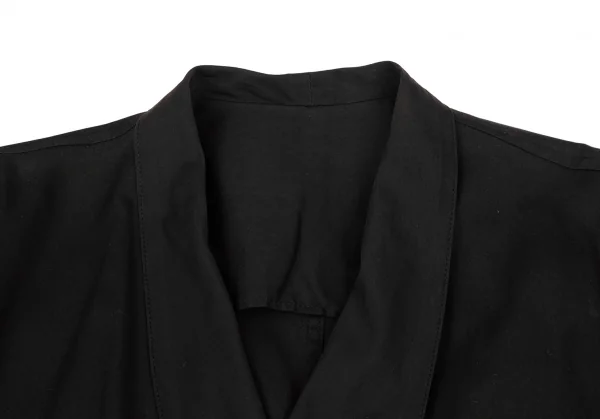 ヨウジヤマモト プールオムYohji Yamamoto POUR HOMME最初期 コットンショールカラーダブルジャケット 黒M K-118224_003