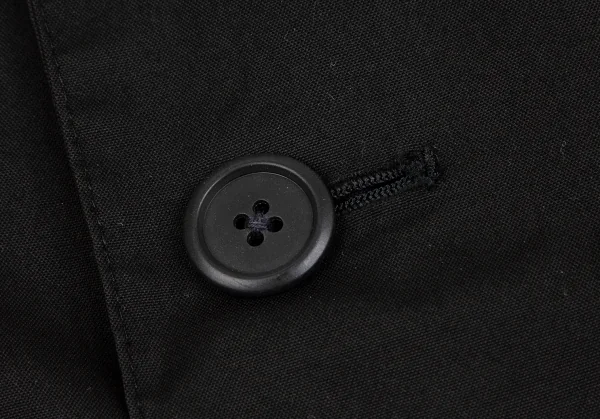 ヨウジヤマモト プールオムYohji Yamamoto POUR HOMME最初期 コットンショールカラーダブルジャケット 黒M K-118224_008