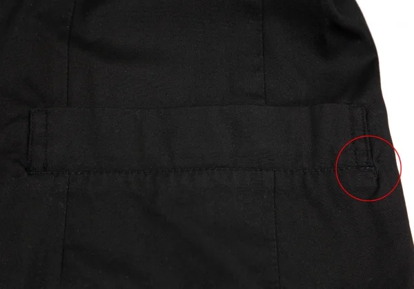ヨウジヤマモト プールオムYohji Yamamoto POUR HOMME最初期 コットンショールカラーダブルジャケット 黒M K-118224_009
