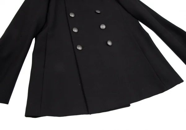 アニエスベーオムagnes b. homme ウールサージシャドーヘリンボーンナポレオンジャケット 黒50 K-118240_009