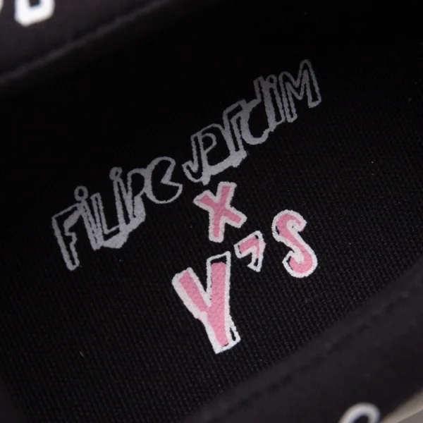 ワイズY's × FILIPE=JARDIM フィリペ・ジャルジン グラフィックロゴスリッポンスニーカー 黒白4(24cm位） K-118247_012