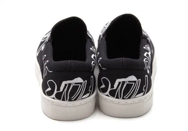 ワイズY's × FILIPE=JARDIM フィリペ・ジャルジン グラフィックロゴスリッポンスニーカー 黒白4(24cm位） K-118247_006