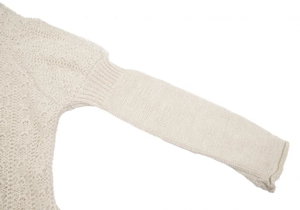 ワイズY's アルパカ混フリンジタートルネックロングニットセーター ベージュ3 K-118259_007