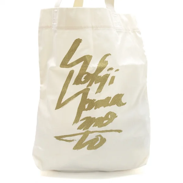 Yohji Yamamoto Glitter Logo Printed Tote Bag K-118262_002