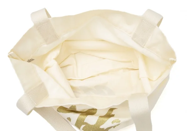 Yohji Yamamoto Glitter Logo Printed Tote Bag K-118262_009