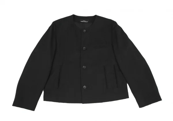 トリココムデギャルソンtricot COMME des GARCONS ウールギャバノーカラーセットアップスーツ 黒S位・S K-118271_003