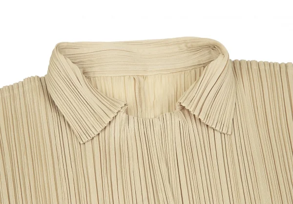プリーツプリーズPLEATS PLEASE プリーツシャツ ベージュ3 K-118272_005