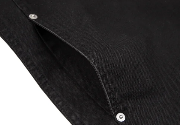 バーバリー ブラックレーベルBURBERRY BLACK LABEL コットンキャンバス半袖ジャケット 黒M K-118278_011