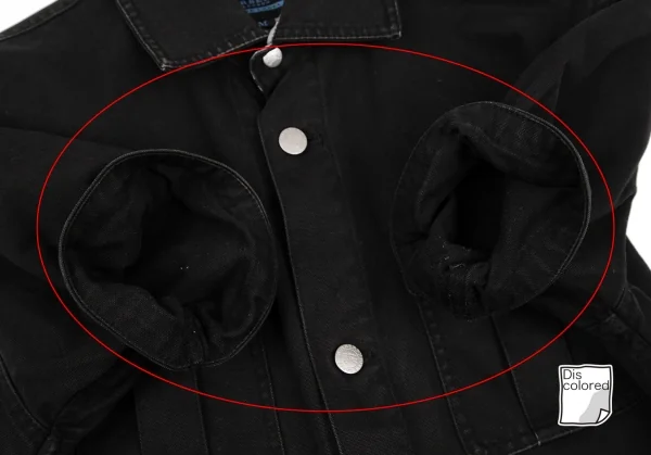 バーバリー ブラックレーベルBURBERRY BLACK LABEL コットンキャンバス半袖ジャケット 黒M K-118278_008