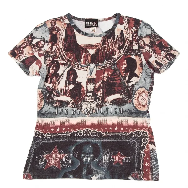 ジャンポールゴルチエJean Paul GAULTIER PARIS ネイティブアメリカングラフィックTシャツ マルチ40 K-118283_001