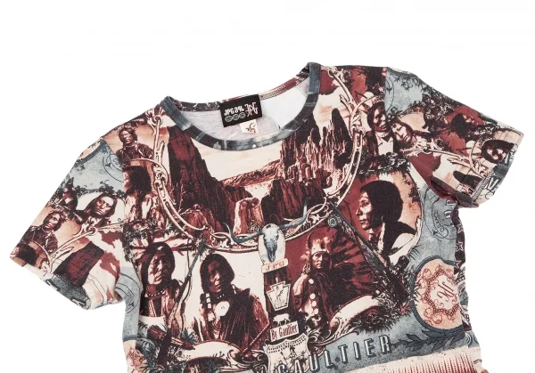 ジャンポールゴルチエJean Paul GAULTIER PARIS ネイティブアメリカングラフィックTシャツ マルチ40 K-118283_002