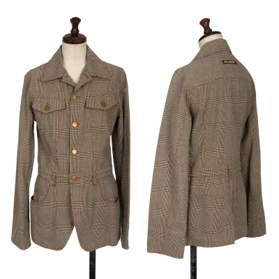 JPG by GAULTIER Cotton Glen Check Jacket