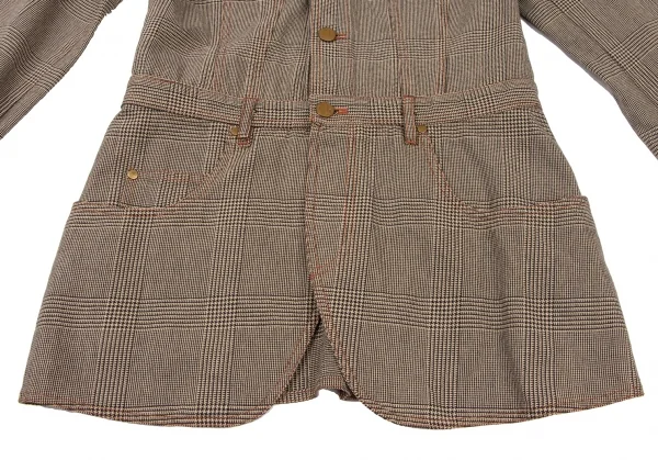JPG by GAULTIER Cotton Glen Check Jacket K-118284_012