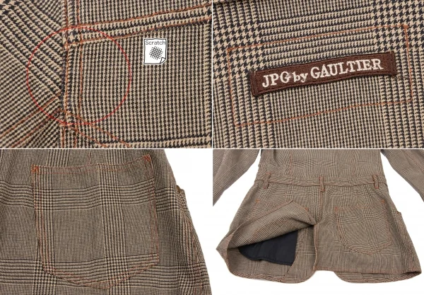 JPG by GAULTIER Cotton Glen Check Jacket K-118284_017