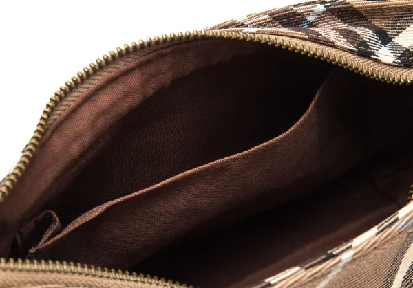 バーバリー ブルーレーベルBURBERRY BLUE LABEL バイアスノバチェックショルダーポーチ モカ K-118286_012