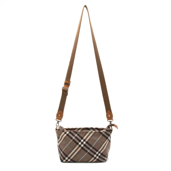 バーバリー ブルーレーベルBURBERRY BLUE LABEL バイアスノバチェックショルダーポーチ モカ K-118286_002