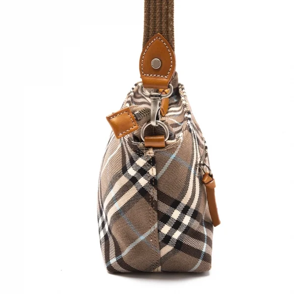 バーバリー ブルーレーベルBURBERRY BLUE LABEL バイアスノバチェックショルダーポーチ モカ K-118286_004