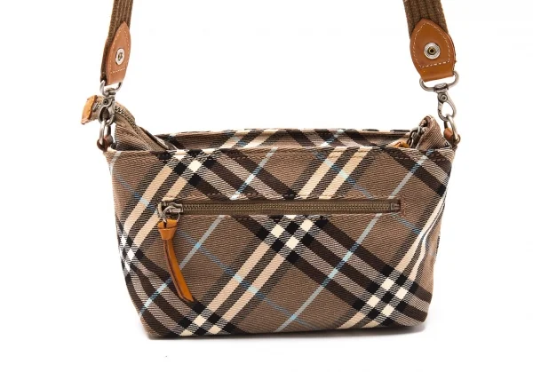 バーバリー ブルーレーベルBURBERRY BLUE LABEL バイアスノバチェックショルダーポーチ モカ K-118286_005