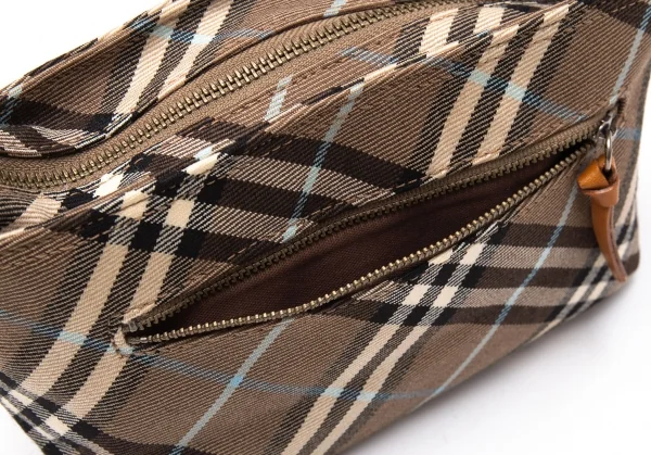 バーバリー ブルーレーベルBURBERRY BLUE LABEL バイアスノバチェックショルダーポーチ モカ K-118286_006