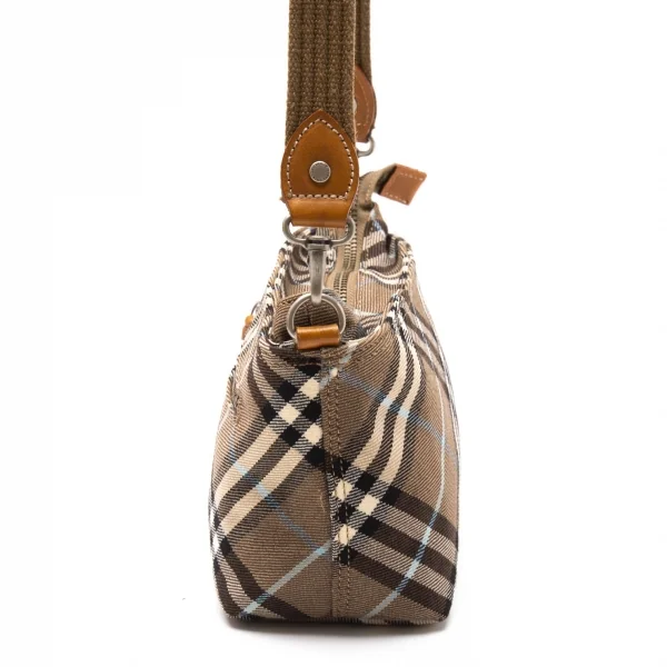 バーバリー ブルーレーベルBURBERRY BLUE LABEL バイアスノバチェックショルダーポーチ モカ K-118286_007