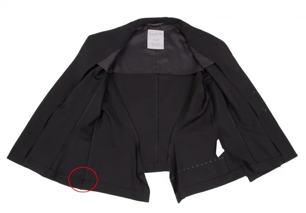 Yohji Yamamoto FEMME Wool Gabardine Stitch Jacket & Skirt K-118294_007