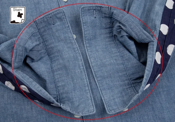 COMME DES GARÇONS HOMME DEUX シャンブレー シャツ コムデギャルソン オムドゥCOMME des GARCONS HOMME DEUX 袖