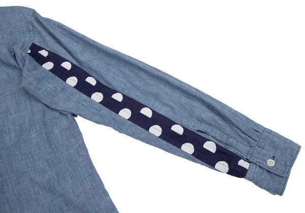 コムデギャルソン オムドゥ ドットシャツ M DG‑B017 コムデギャルソン オムドゥCOMME des GARCONS HOMME DEUX 袖