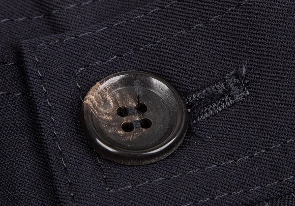 コムデギャルソン オムドゥCOMME des GARCONS HOMME DEUX ウールギャバサイドシンチパンツ 紺XS K-118299_004