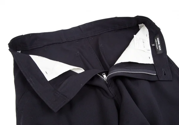 コムデギャルソン オムドゥCOMME des GARCONS HOMME DEUX ウールギャバサイドシンチパンツ 紺XS K-118299_005