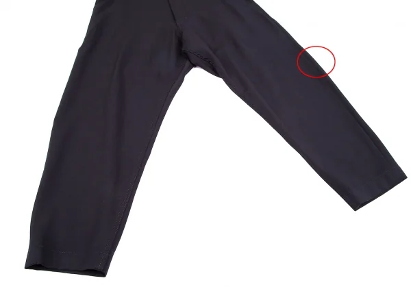 コムデギャルソン オムドゥCOMME des GARCONS HOMME DEUX ウールギャバサイドシンチパンツ 紺XS K-118299_006