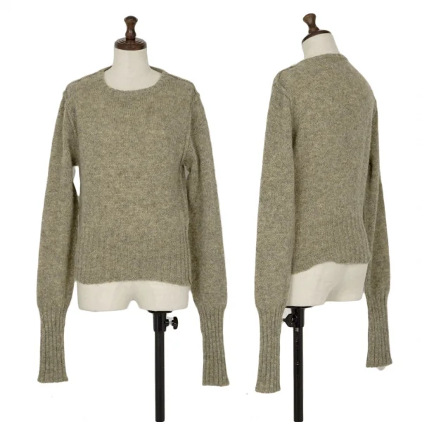 ラルフローレンRalph Lauren ウールアウトシームニットセーター カーキM K-118305_001