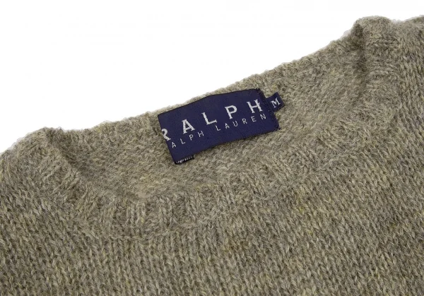 ラルフローレンRalph Lauren ウールアウトシームニットセーター カーキM K-118305_004