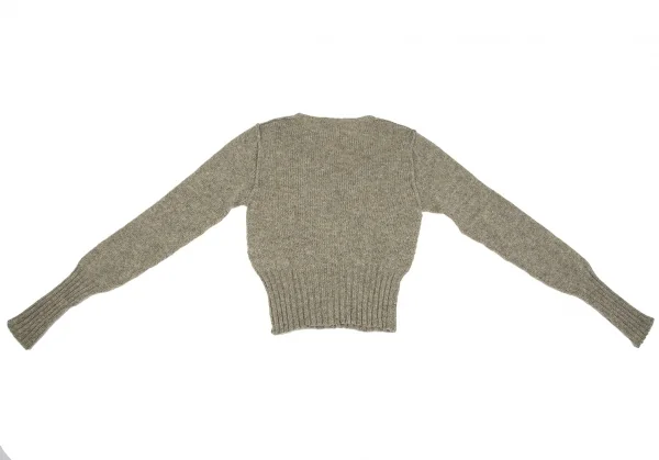 ラルフローレンRalph Lauren ウールアウトシームニットセーター カーキM K-118305_009