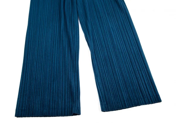 プリーツプリーズPLEATS PLEASE プリーツベロアストレートパンツ