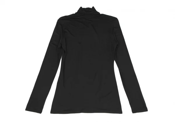 Yohji Yamamoto NOIR Rayon Stretch High Neck T Shirt K-118349_010
