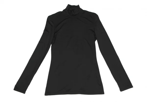 Yohji Yamamoto NOIR Rayon Stretch High Neck T Shirt K-118349_002