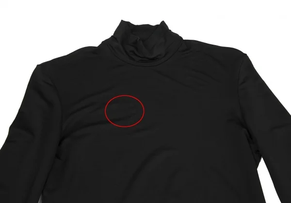 Yohji Yamamoto NOIR Rayon Stretch High Neck T Shirt K-118349_003