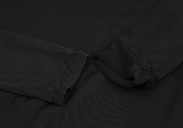 Yohji Yamamoto NOIR Rayon Stretch High Neck T Shirt K-118349_007