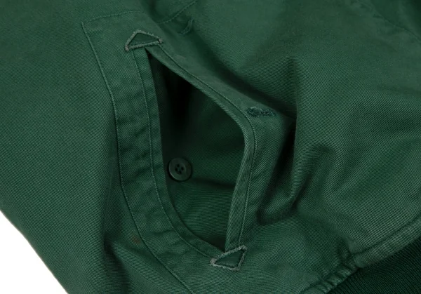 パパスPapas ロゴプリントスイングトップジャケット 緑L K-118363_012
