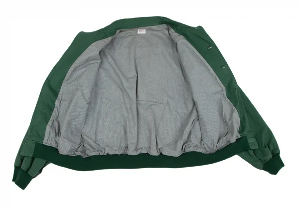 パパスPapas ロゴプリントスイングトップジャケット 緑L K-118363_013