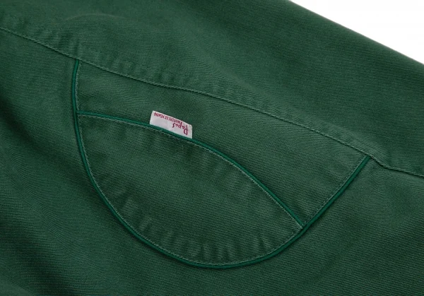 パパスPapas ロゴプリントスイングトップジャケット 緑L K-118363_016