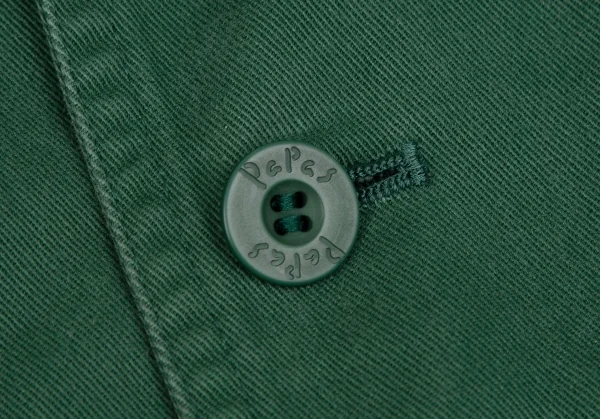 パパスPapas ロゴプリントスイングトップジャケット 緑L K-118363_006
