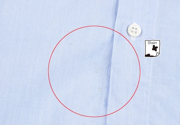 パパスPapas マイクロストライプ長袖シャツ 水色L K-118368_014