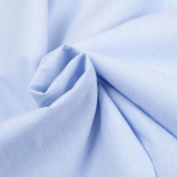 パパスPapas マイクロストライプ長袖シャツ 水色L K-118368_018